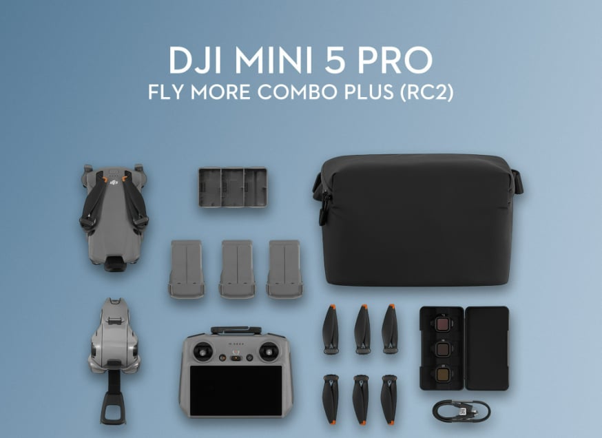 DJI MINI 5 PRO FLY MORE COMBO PLUS (RC2)