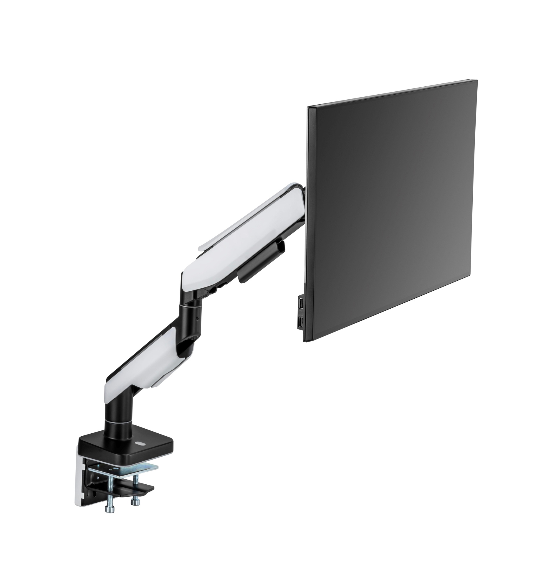 POUT EYES 19 Single - Single Heavy-Duty Gaming Monitor Arm with RGB Lights 6