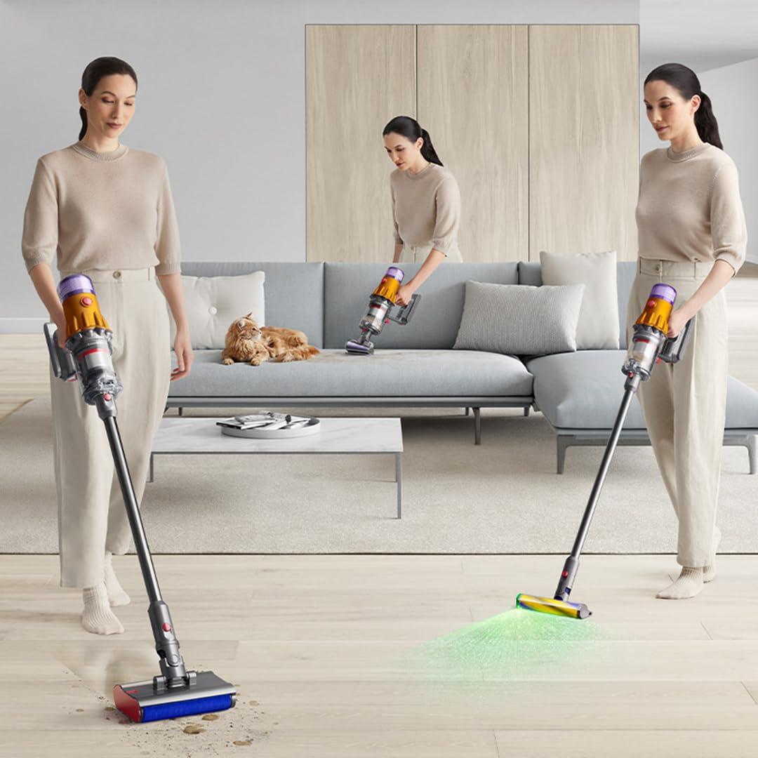 Dyson V12s Detect Slim Submarine™ шал угаагчтай утасгүй тоос сорогч (Gold/Gold) 17