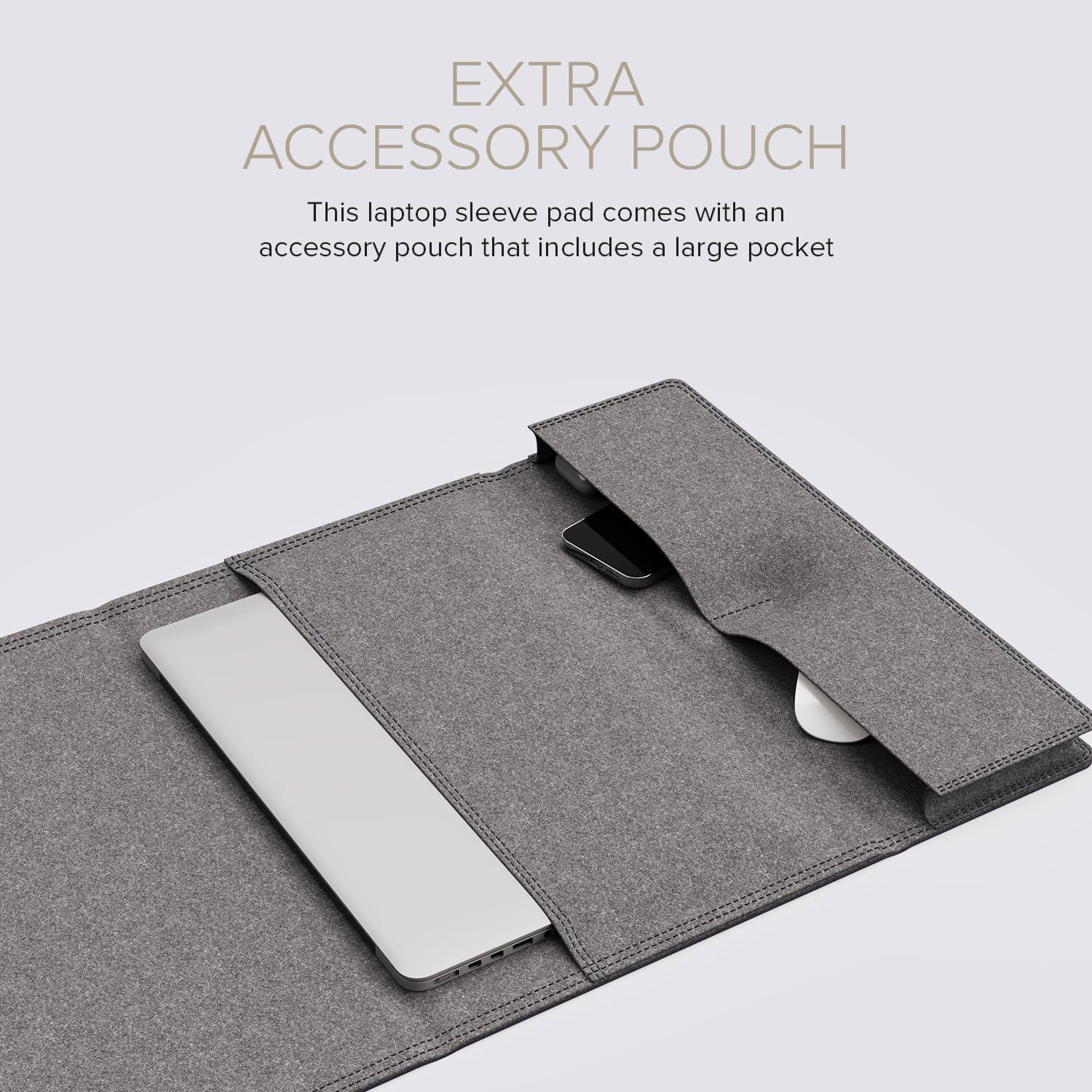 Hands 8. 4-in-1 Protective Magnetic Laptop Sleeve Case with Mouse Mat & Accessory Pouch 29