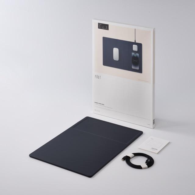 POUT HANDS 3 PRO DUAL - 3-in-1 Wide Space Dual Fast Wireless Charing Mouse Pad 7