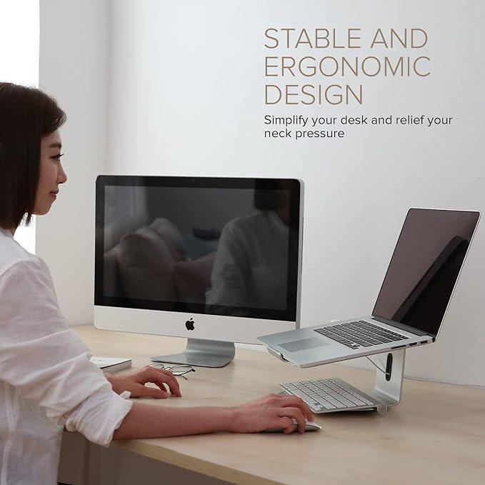 Eyes 4 - Laptop Stand with 360 Rotating Base & Built-in Cable Ring 10