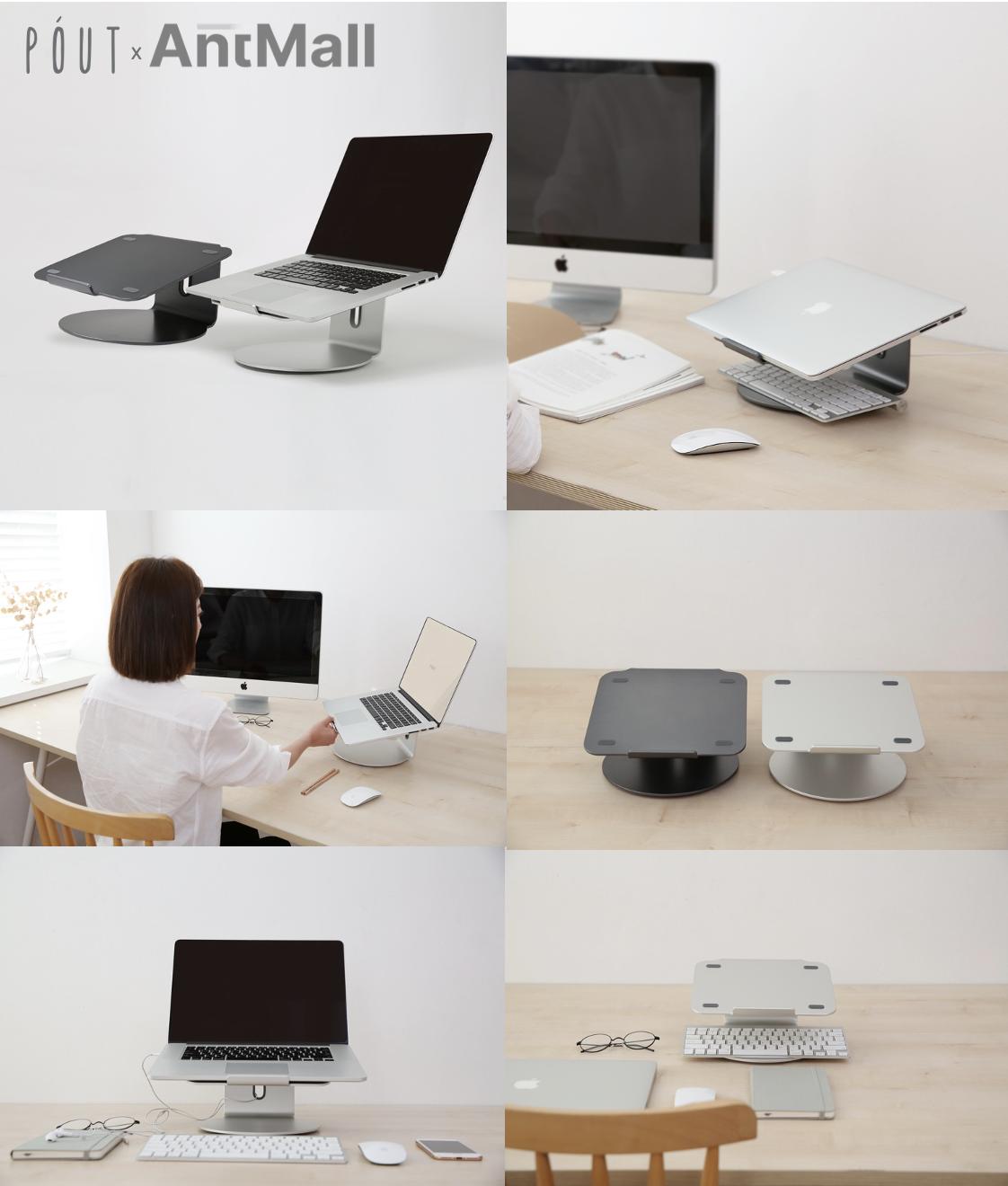 Eyes 4 - Laptop Stand with 360 Rotating Base & Built-in Cable Ring 19