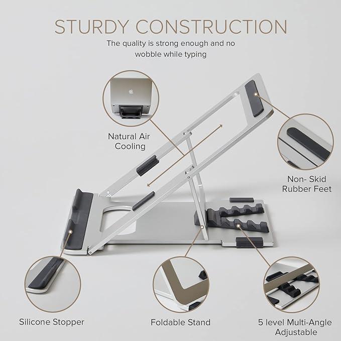 Eyes 3 Angle - Adjustable Angled Ergonomic Laptop Stand Riser 22