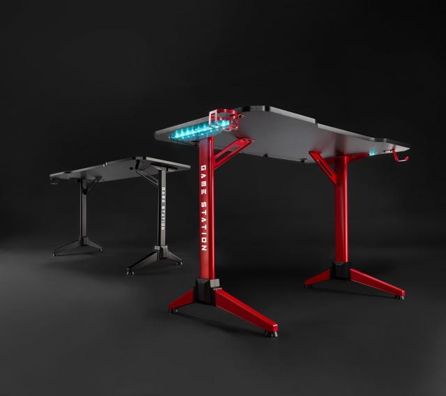 Game Station 1 RGB LED Gaming Desk 13