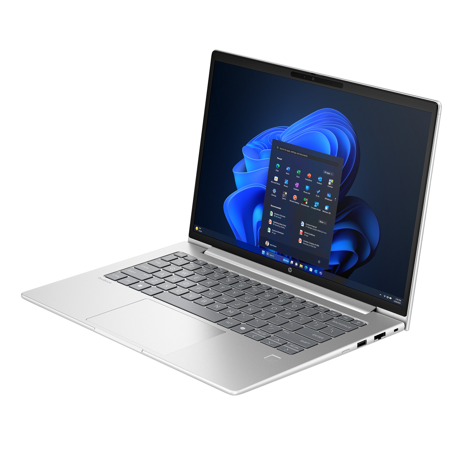 HP ProBook 4 G1i, Ultra 5-225U, DDR5 5600Mhz 8GB RAM, 256GB NVMe M.2 SSD, 14-inch Anti-glare WUXGA LED, Pike Silver 5