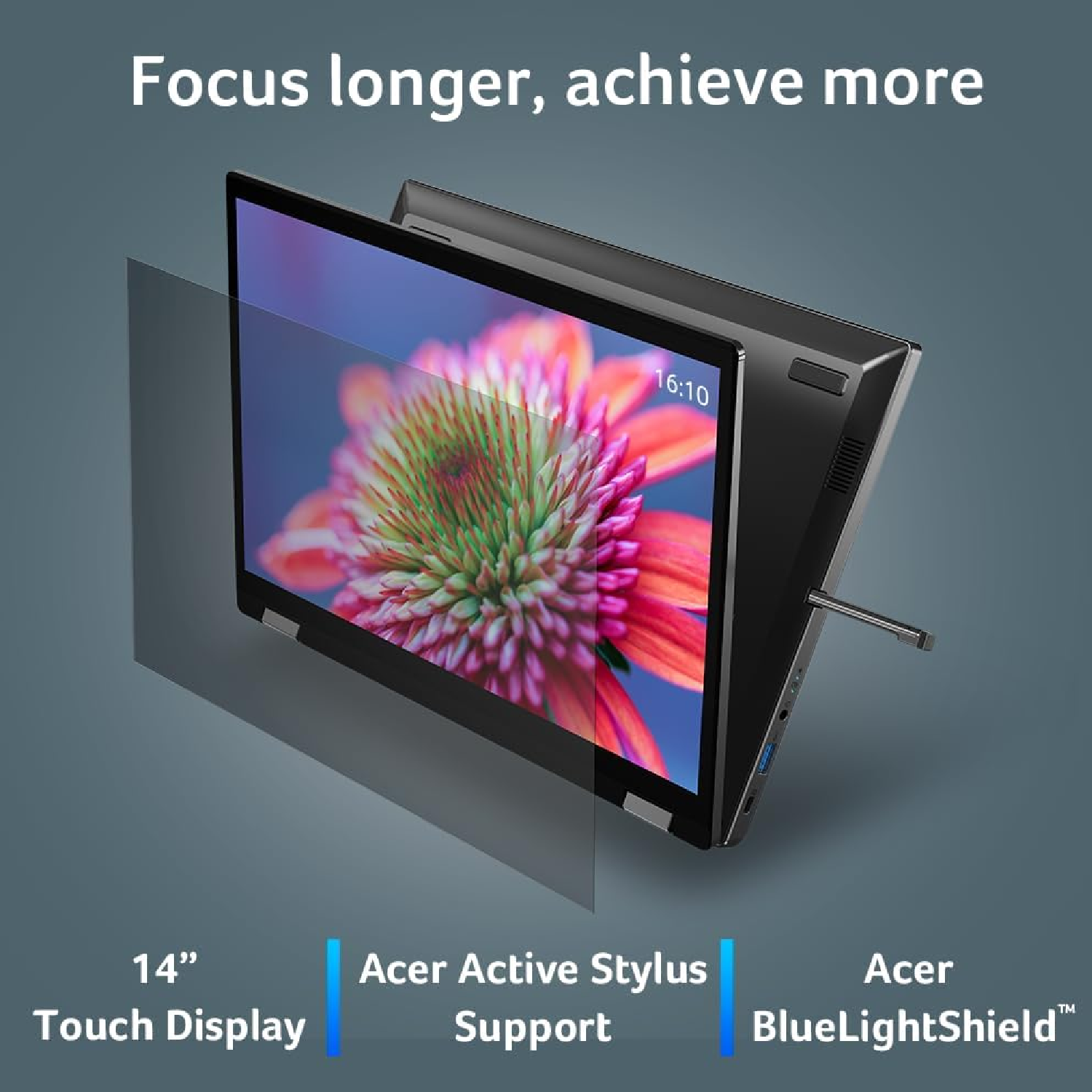 Acer Aspire Spin 14 ASP14-51N-70S3, Intel Core Ultra 7-155U, DDR5 16GB RAM, 512GB PCIe Gen4 SSD, Intel Arc Graphics, 14-inch WUXGA, Win11 Home, Steel Grey 7