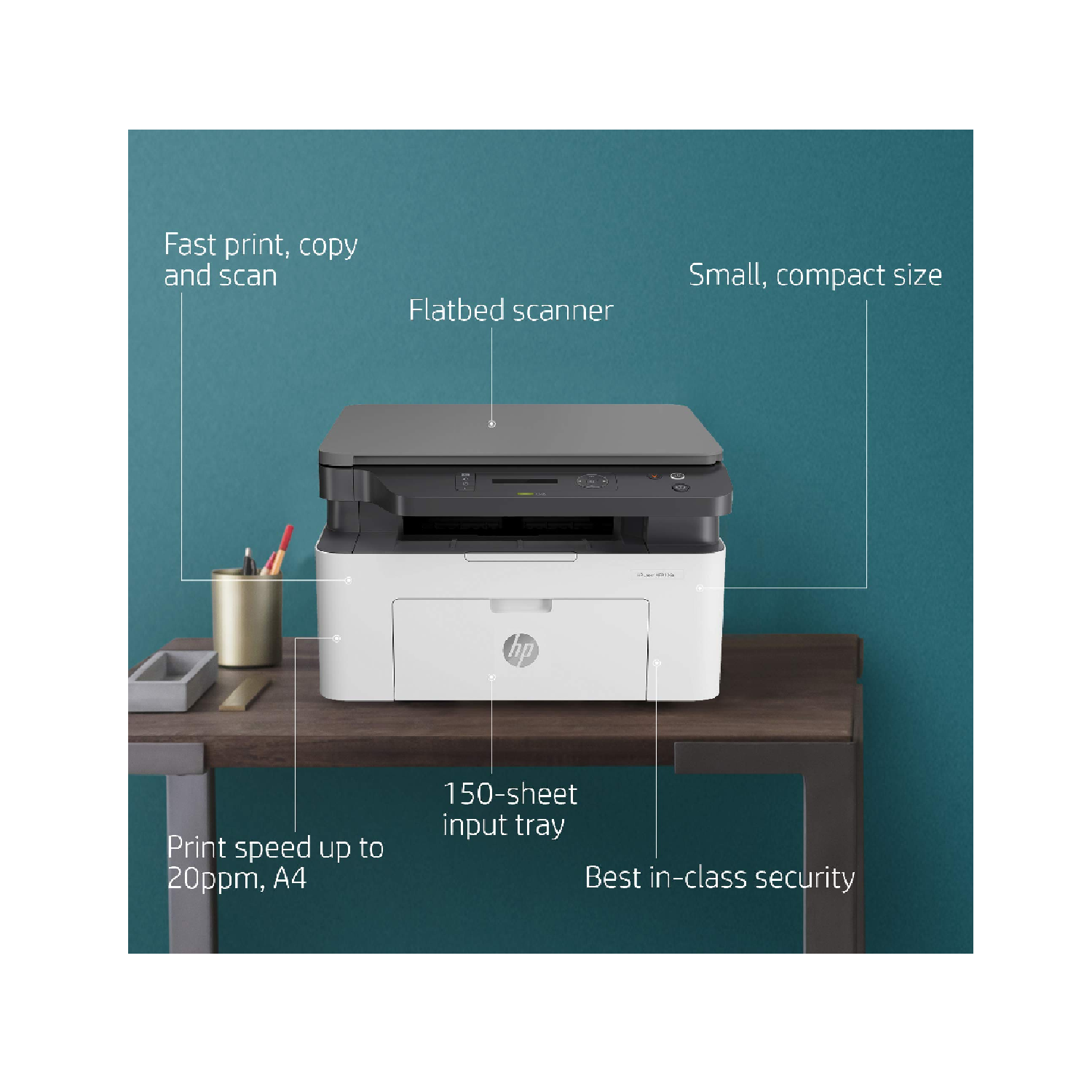 HP LaserJet MFP 136a Printer / Хэвлэгч , Хар Принтер / 3