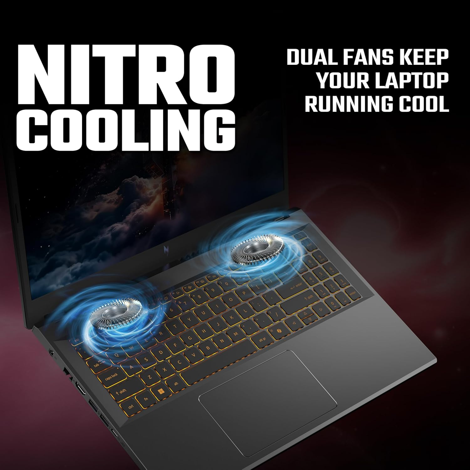 Acer Nitro V 15 ANV15-52-78JH Intel Core 7-240H, DDR4 16GB RAM, 512GB PCIe NVMe SSD, NV RTX5060 8GB, 15.6-inch 165Hz IPS FHD, Win11 Home, Black 6