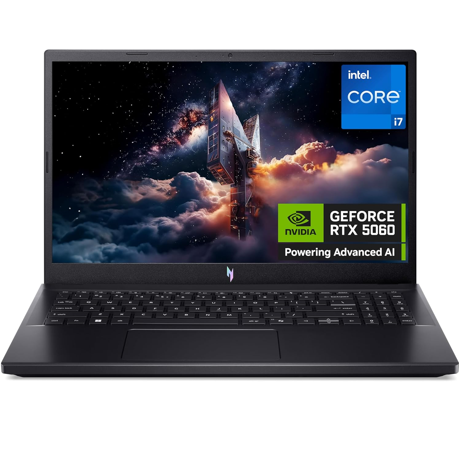 Acer Nitro V 15 ANV15-52-78JH Intel Core 7-240H, DDR4 16GB RAM, 512GB PCIe NVMe SSD, NV RTX5060 8GB, 15.6-inch 165Hz IPS FHD, Win11 Home, Black 1