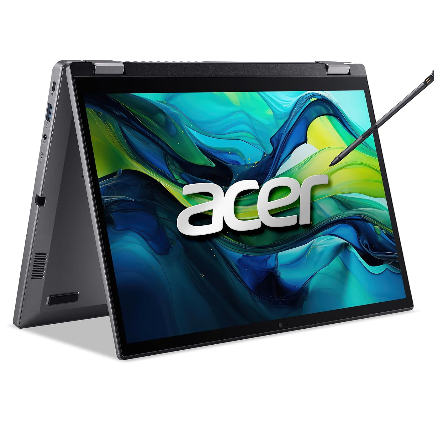 Acer Aspire Spin 14 ASP14-51N-70S3, Intel Core Ultra 7-155U, DDR5 16GB RAM, 512GB PCIe Gen4 SSD, Intel Arc Graphics, 14-inch WUXGA, Win11 Home, Steel Grey 1
