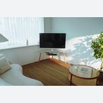 EYES 18 - Corner TV Floor Stand with Large Capacity Open Storage