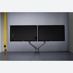 ​  EYES 13 Dual - Full motion Aluminium gas spring monitor arm