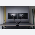 ​  EYES 13 Dual - Full motion Aluminium gas spring monitor arm