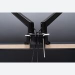 ​  EYES 13 Dual - Full motion Aluminium gas spring monitor arm