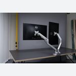 ​  EYES 13 Dual - Full motion Aluminium gas spring monitor arm