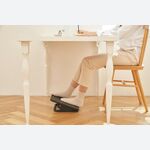 KomFort Massager Footrest - Ergonomic Multi-Position Angle Adjustable Footrest with Massage Surface