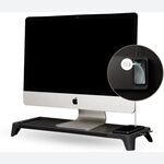 EYES 8 - 3-in-1 Monitor Stand Hub with Fast Wireless Charging Pad