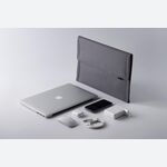 Hands 8. 4-in-1 Protective Magnetic Laptop Sleeve Case with Mouse Mat & Accessory Pouch