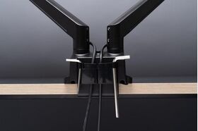 ​  EYES 13 Dual - Full motion Aluminium gas spring monitor arm