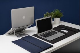 Hands 8. 4-in-1 Protective Magnetic Laptop Sleeve Case with Mouse Mat & Accessory Pouch
