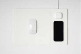 HANDS 3 PRO DUAL - 3-in-1 Wide Space Dual Fast Wireless Charing Mouse Pad