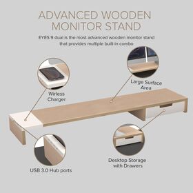 Monitor Wireless Charging Station /Pout Eyes 9 Dual утасгүй цэнэглэгчтэй хос дэлгэцийн суурь/